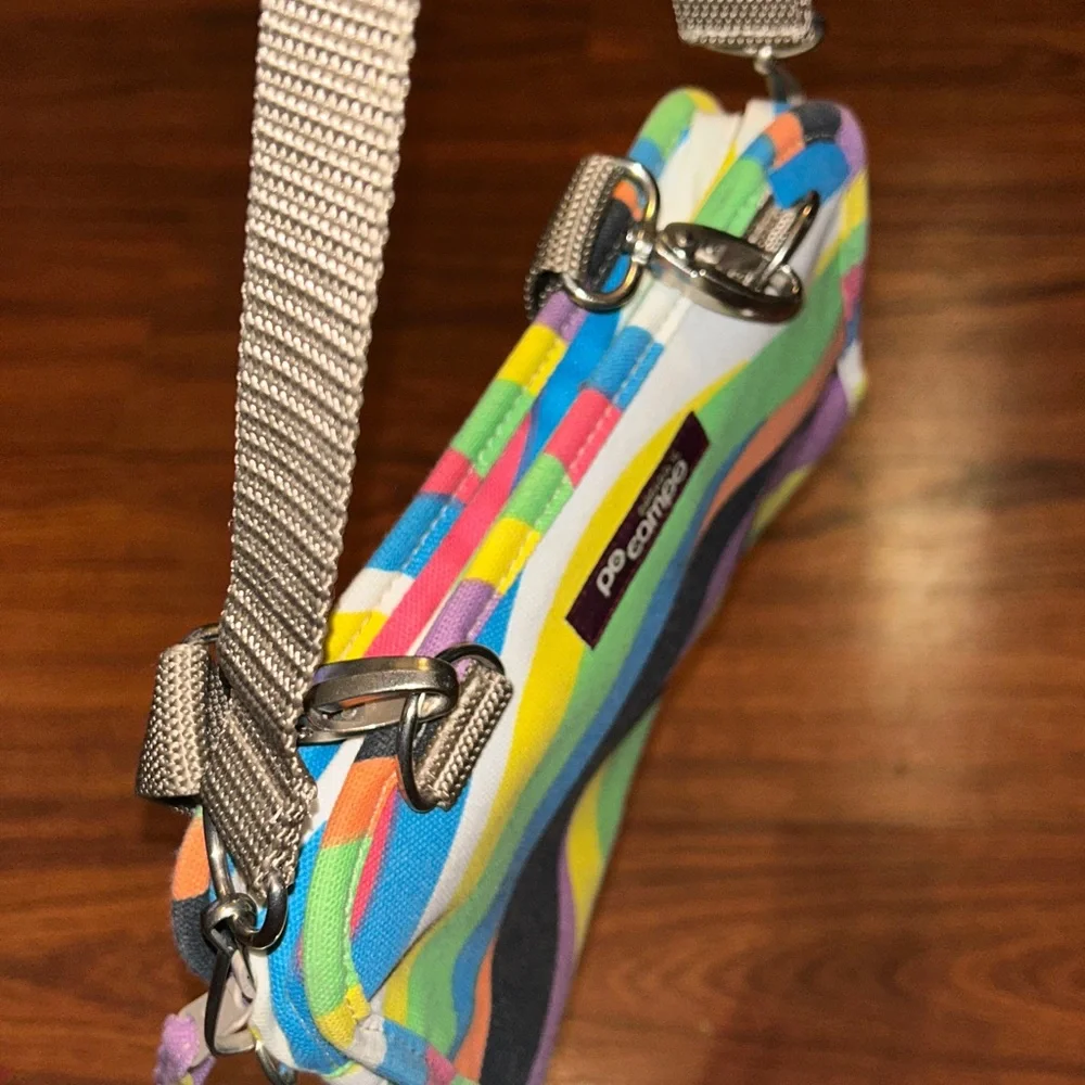 VTG Po Campo Bike Handlebar Clutch Vibrant Multicolor Wave Bag  HTF